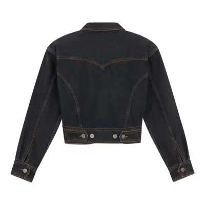Vaquera Women Denim Jacket Woven In Black