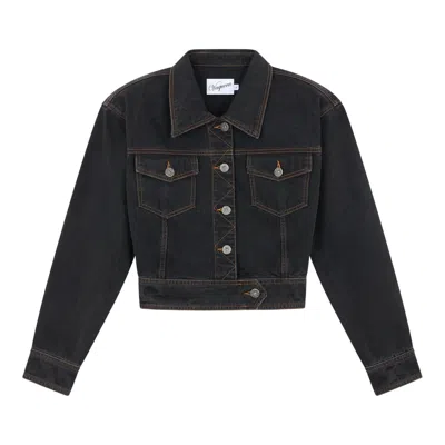 Vaquera Women Denim Jacket Woven In Black