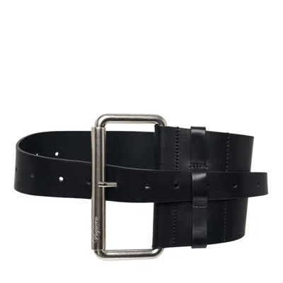 Vaquera Women Equestrian Belt Leather In Black