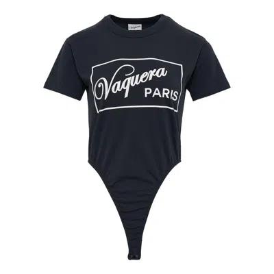 Vaquera Women Leotard T-shirt In Black