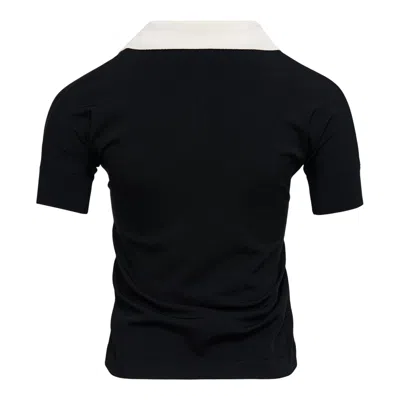 Vaquera Women Polo With Short Sleeves In Black