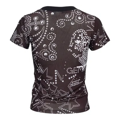 Vaquera Women Rhinestuds T-shirt Knit In Multi