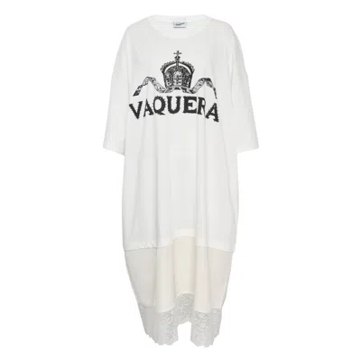 Vaquera Women Slip Tall Tee Knit In White