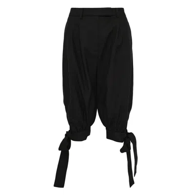Vaquera Women Tie Trousers Woven In Black