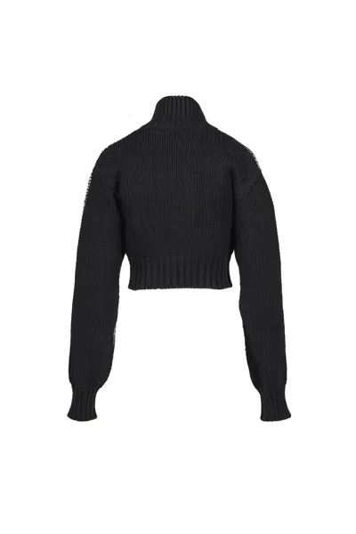 Vaquera Women Zipper Cardigan Knit In Black