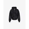 Vaquera Womens Black Marilyn Hooded Denim Jacket In Black
