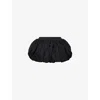 Vaquera Womens Black Pouf Mid-waist Woven Mini Skirt In Multi