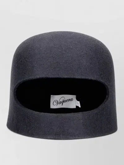 Vaquera Cut-out Felt Balaclava Hat In Blue