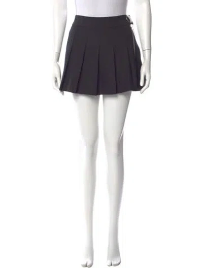 Pre-owned Vaquera Wool Mini Skirt In Black
