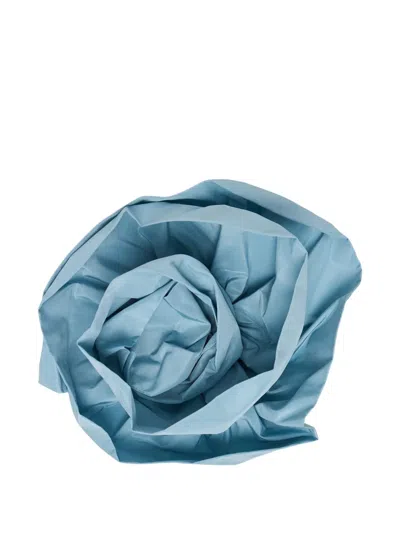 Vaquera Woven Corsage Brooch In Blue