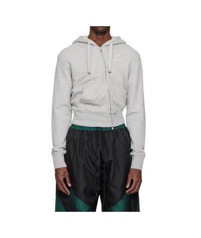 Vaquera Long-sleeved Hooded Sweatshirt In Gray