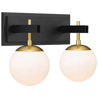 Varaluz Allie 2-lt Bath - Black/satin Brass