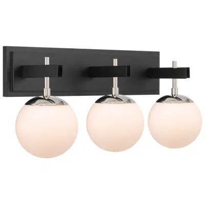 Varaluz Allie 3-lt Bath - Black/polished Nickel