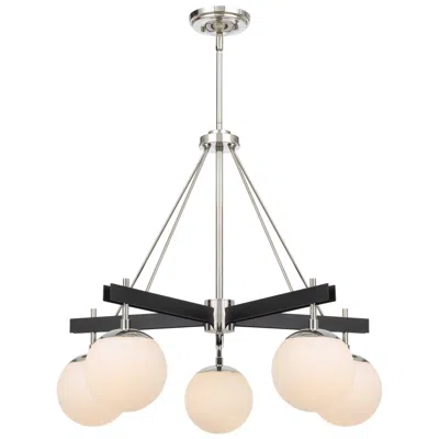 Varaluz Allie 5-lt Chandelier - Polished Nickel