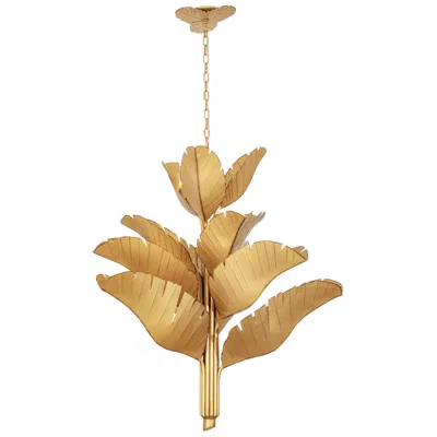 Varaluz Banana Leaf 12-lt Chandelier - Gold