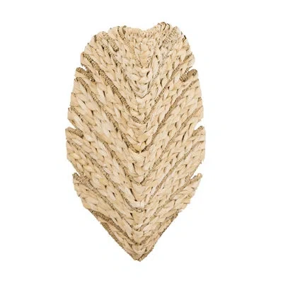 Varaluz Banana Leaf 2 Light Sconce In Gold;natural