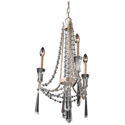 Varaluz Barcelona 17" Wide Transcend Silver Crystal Chandelier