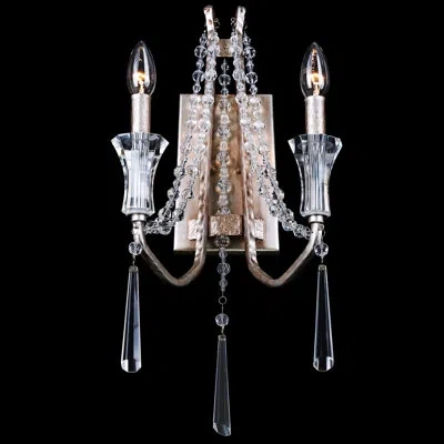 Varaluz Barcelona 2-light Candle Wall Light In Champagne