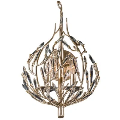 Varaluz Bask 2 - Light Gold Dust Candle Wall Light In Champagne