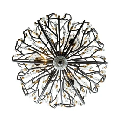 Varaluz Bask 3 - Light Teardrop Pendant In Black,gold