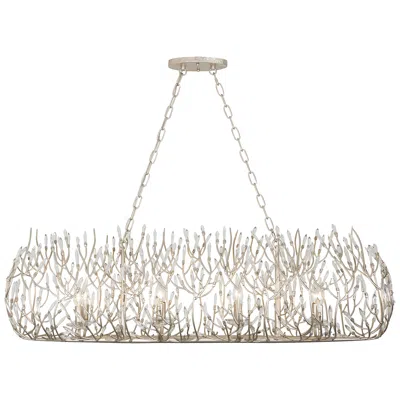 Varaluz Bask 48" Wide 8-lt Crystal Linear Pendant