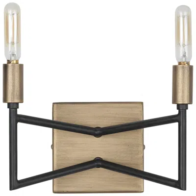 Varaluz Bodie 6" High 2-light Havana Gold And Carbon Sconce