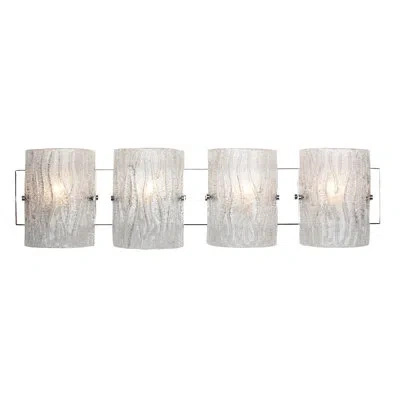 Varaluz Brilliance 4 Light Bathroom Vanity Light In Chrome