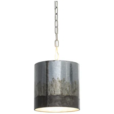 Varaluz Cannery 10" Ombre Galvanized Mini Pendant