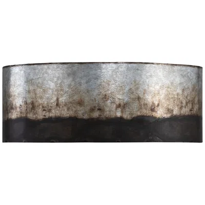 Varaluz Cannery 6" High Ombre Galvanized 2-light Wall Sconce