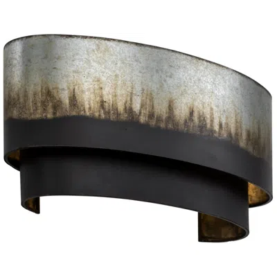 Varaluz Cannery 9" High Ombre Galvanized Wall Sconce