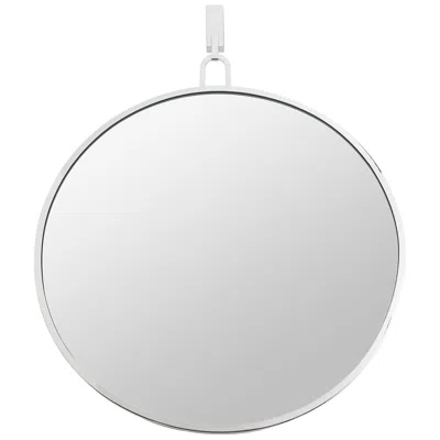Varaluz Casa Stopwatch Polished Nickel 30" Round Wall Mirror