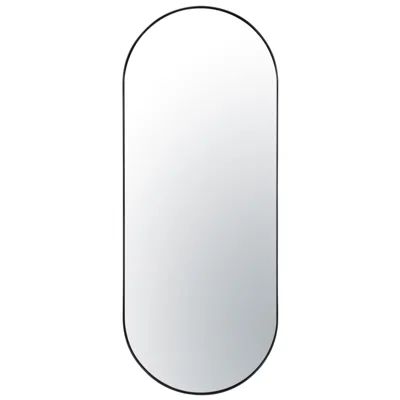 Varaluz Casa Varaluz Capsule Black 24" X 60" Oval Wall Mirror