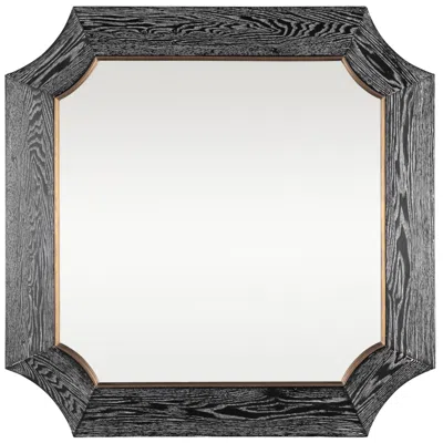 Varaluz Casa Varaluz Farra Cerused Black/weathered Brass 36" X 36" Wall Mirror