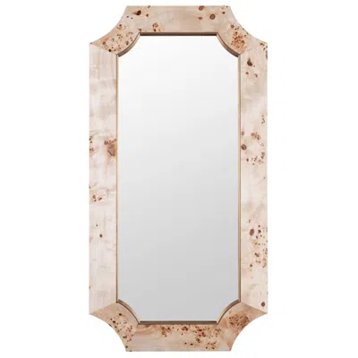 Varaluz Casa Varaluz Farra Poplar Burl/weathered Brass 28" X 54" Wall Mirror