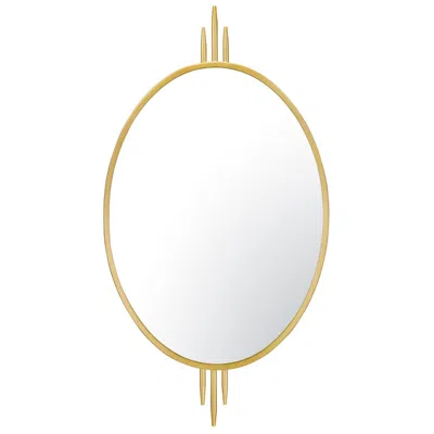 Varaluz Casa Varaluz Propaganda Gold 22" X 41" Oval Wall Mirror
