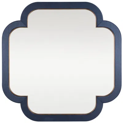 Varaluz Casa Varaluz Swiss Dark Blue Grasscloth/weathered Brass 36" X36" Wall