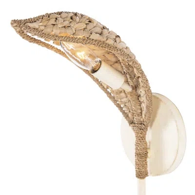 Varaluz Century Palm 1-lt Sconce - Country White In Natural