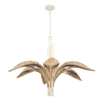 Varaluz Century Palm 6-light Chandelier In White