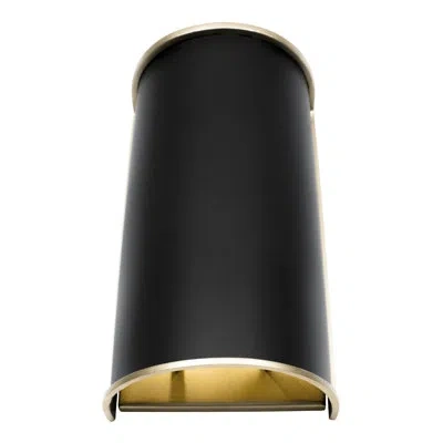 Varaluz Coco 2-light Wall Sconce In Matte Black,french Gold,matte Black