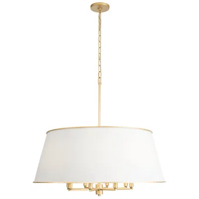 Varaluz Coco 8-lt Pendant - Matte White/french Gold