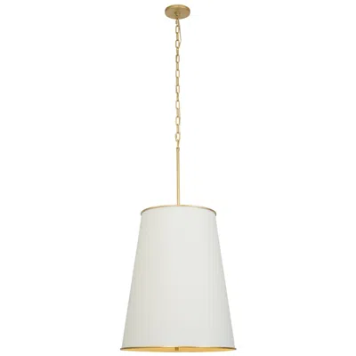 Varaluz Coco 9-lt Foyer - Matte White/french Gold