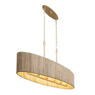 Varaluz Cogburn 6 - Light French Gold Kitchen Island Pendant