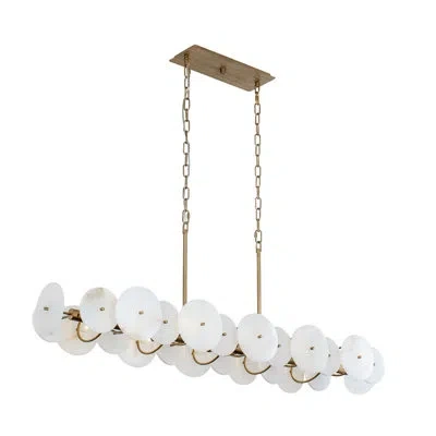 Varaluz Cosmos 10-light Linear Pendant In Havana Gold