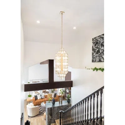 Varaluz Cubic 14-light Pendant In Gold