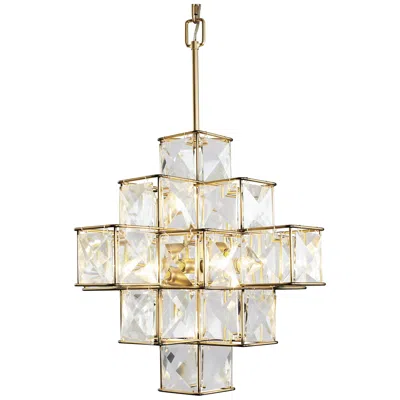 Varaluz Cubic 18 1/2" Wide Calypso Gold Chandelier