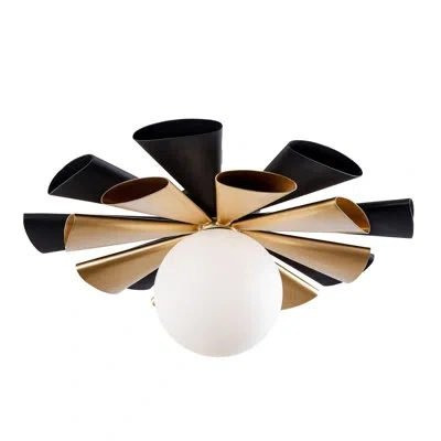 Varaluz Daphne 1-lt Convertible Flush Mount In Gold