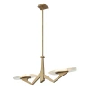 Varaluz Down The Wrong Path 2-light Linear Pendant In Brass