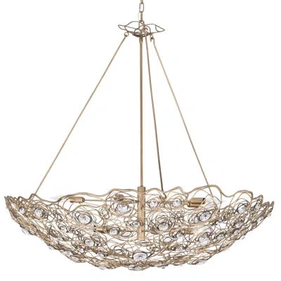 Varaluz Ethereal Rose 10-lt Inverted Pendant - Havana Gold Ombre In Gold,brass