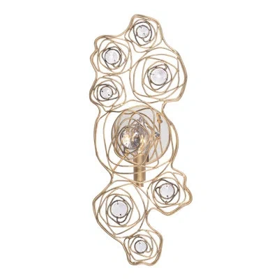 Varaluz Ethereal Rose 1-lt Sconce - Havana Gold Ombre/polished Stainless Accents In Stainless Steel;gold