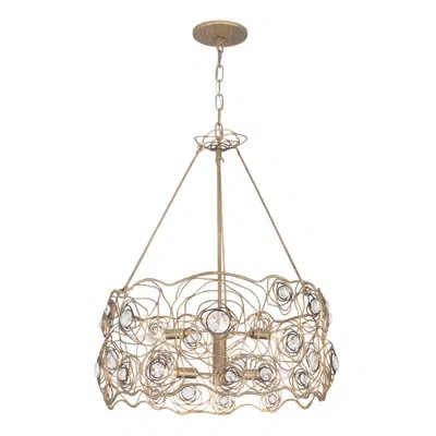 Varaluz Ethereal Rose 6-lt Chandelier - Havana Gold Ombre In Brown